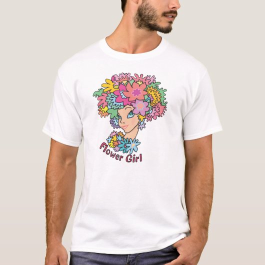 Blumenmädchen T - Shirt (Vorderseite)