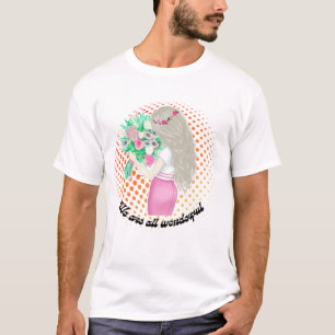 Blumenmädchen T-Shirt