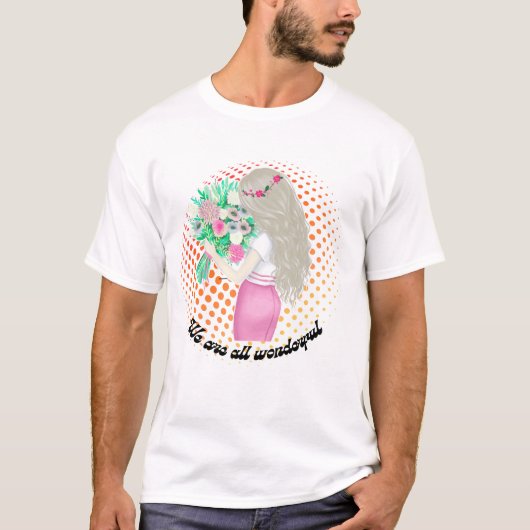 Blumenmädchen T-Shirt (Vorderseite)