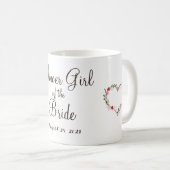 Blumenmädchen-Tasse der Braut Kaffeetasse (VorderseiteRechts)