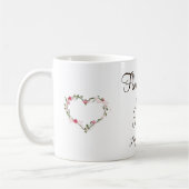 Blumenmädchen-Tasse der Braut Kaffeetasse (Links)