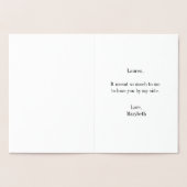 Blumenmädchen Vielen Dank Gold Foil Card Folienkarte (Innenseite)