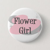 Blumenmädchenknopf Button (Vorderseite)