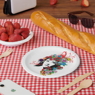 Blumenmagazin-Teller Pappteller