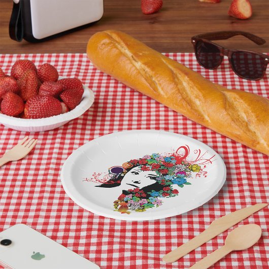 Blumenmagazin-Teller Pappteller