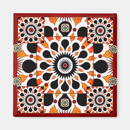 Blumenmagnet1 Magnet (Vorne)