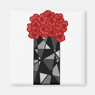 Blumenmagnet des Vase n Magnet