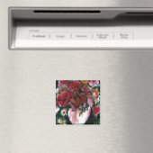 Blumenmagnet "Pink Vase" Magnet (In Situ (Geschirrspüler))