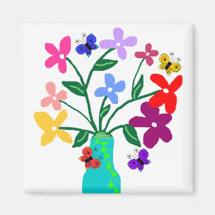 Blumenmagneten des Vasen-n Magnet