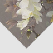 Blumenmagnolie botanischer beige Elfenbein Seidenpapier (Ausschnitt)