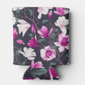 Blumenmagnolien: Vintage Pastellmuster Dosenkühler (Rückseite)