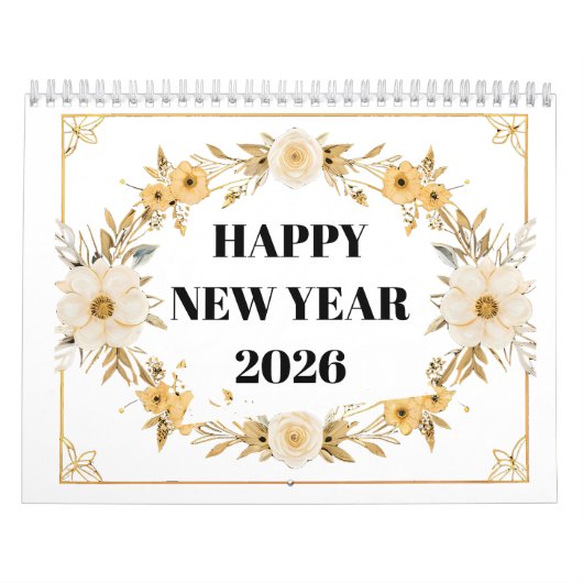 Blumenmalbuch-Kalender 2026 Kalender (Titelbild)