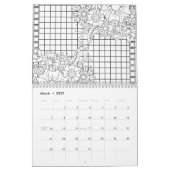 Blumenmalbuch-Kalender 2026 Kalender (Mär 2027)