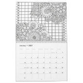 Blumenmalbuch-Kalender 2026 Kalender (Jan 2027)