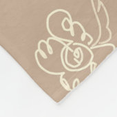 Blumenmaldecke Fleecedecke (Ecke)