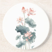 Blumenmalerei botanische Blume Getränkeuntersetzer (Vorne)