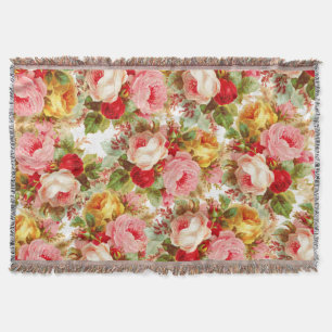Blumenmalerei der Vintagen Rosen des Boho Decke