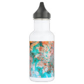 Blumenmalerei Edelstahlflasche (Links)