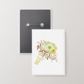 Blumenmalerei Kunst Design Florale Färbung Button (Vorderseite/Rückseite)