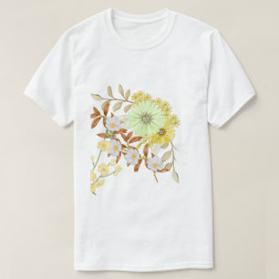 Blumenmalerei Kunstdesign   Florale Färbung T-Shirt