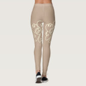Blumenmalerei-Leggings Leggings (Rückseite)