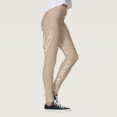 Blumenmalerei-Leggings Leggings (Rechts)