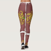 Blumenmalerei-Leggings Leggings (Rückseite)