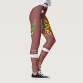 Blumenmalerei-Leggings Leggings (Rechts)