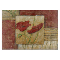 Blumenmalerei mit sichtbaren Bürsten-Anschlägen