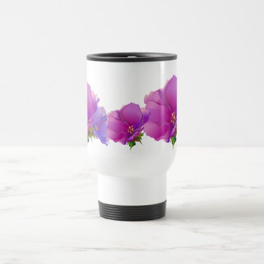 Blumenmalerei Muttertagsgeschenk Reisebecher (Mittel)