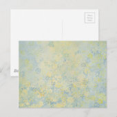 blumenmalerei postkarte (Vorne/Hinten)