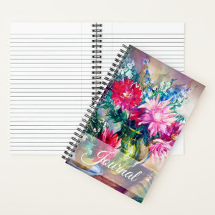 Blumenmalerei-Tagebuch Notizblock