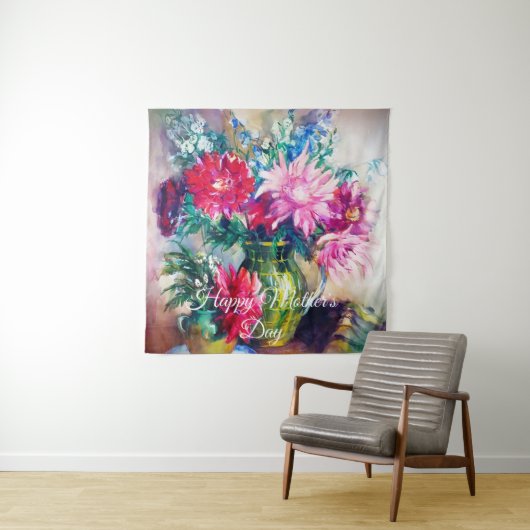 Blumenmalerei Wandteppich (Beispiel)