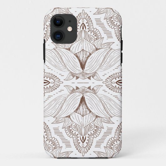 Blumenmandala 1 Case-Mate iPhone hülle (Rückseite)