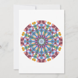Blumenmandala Dankeskarte