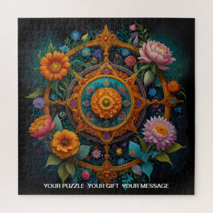 Blumenmandala des Zaubers Puzzle