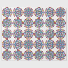 Blumenmandala Geschenkpapier