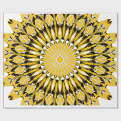 Blumenmandala Geschenkpapier (Flach)