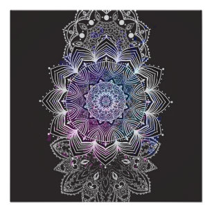 Blumenmandala Poster