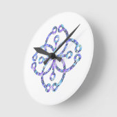 Blumenmandala Runde Wanduhr (Winkel)