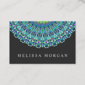 BlumenMandala-Verzierung Visitenkarte (Vorderseite)