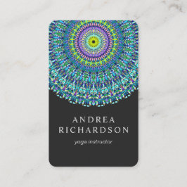 BlumenMandala-Verzierung Visitenkarte