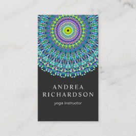 BlumenMandala-Verzierung Visitenkarte