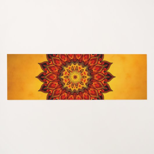 Blumenmandala Yogamatte (Rückseite (Horizontal))