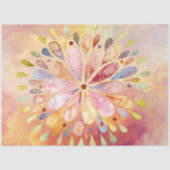 Blumenmandalapier Seidenpapier (Vorderseite)