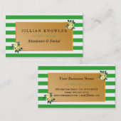 Blumenmaniküre Visitenkarte (Vorne/Hinten)