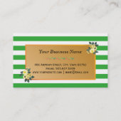 Blumenmaniküre Visitenkarte (Rückseite)