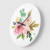 Blumenmanschette Große Wanduhr (Winkel)