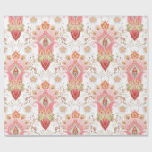 Blumenmantel mit Pisley und Ppe Geschenkpapier (Flach)
