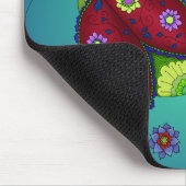 Blumenmarienkäfer Mousepad (Ecke)